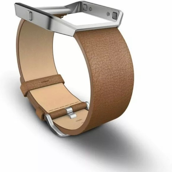 Fitbit Blaze Genuine Leather Accessory Band and Stainless Steel Frame S/P - Picture 3 of 9